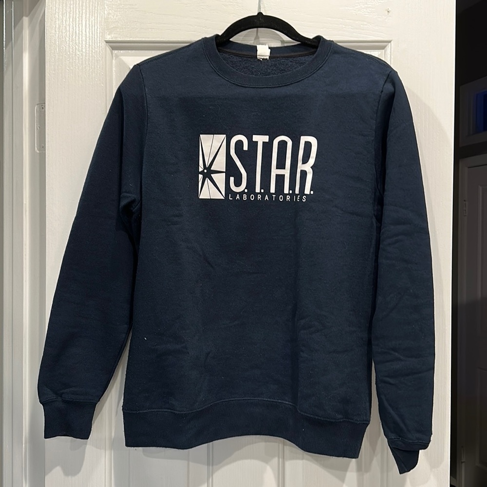 The Flash STAR Labs Navy Crewneck